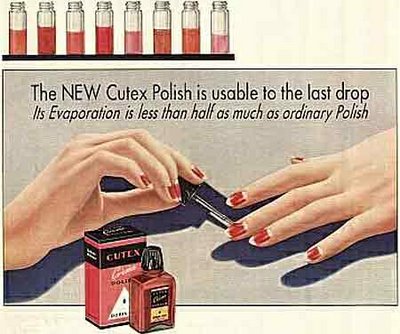 Cómo se pintaban las uñas antes